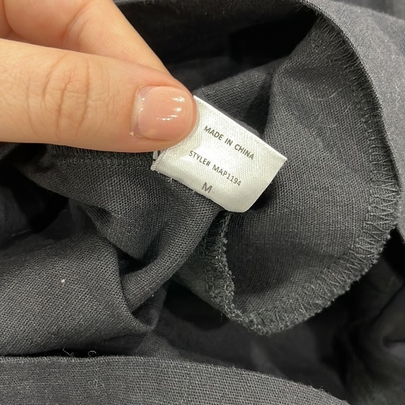 Aaron & Amber Black High Waist Button Waist Cotton Shorts Medium - Picture 10 of 11